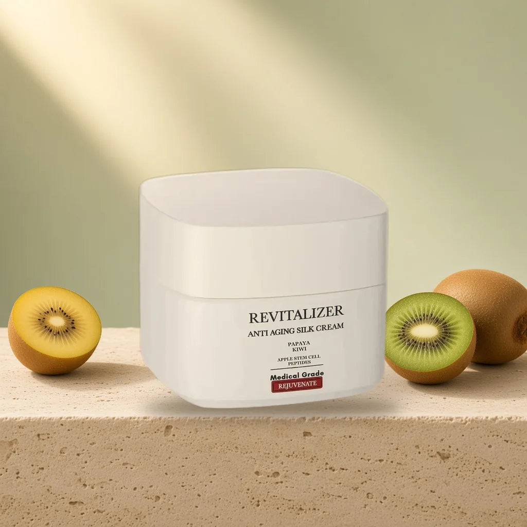 Revitalizer Anti-Aging Silk Cream with papaya and kiwi and peptide